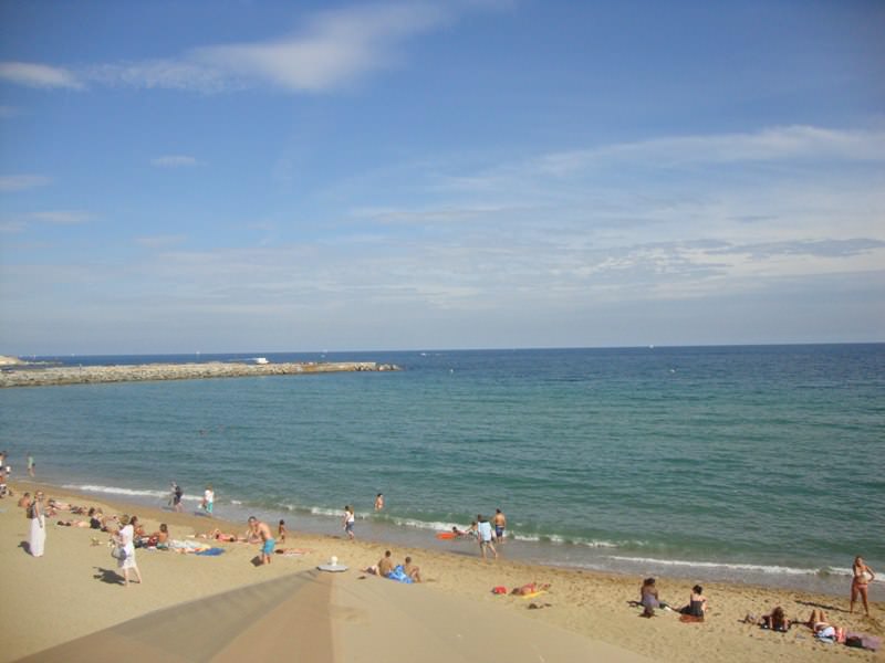 La Mar Bella Beach is one of the unofficially nudist barcelona beaches