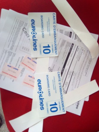 Tickets and Boarding Pass for Eurolines Barcelona