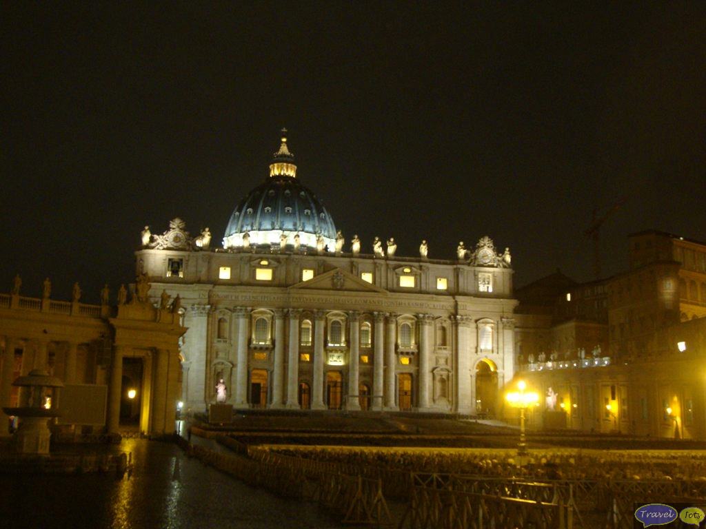 St. Peter's Basilica at Vatican City. The most famous catholic church